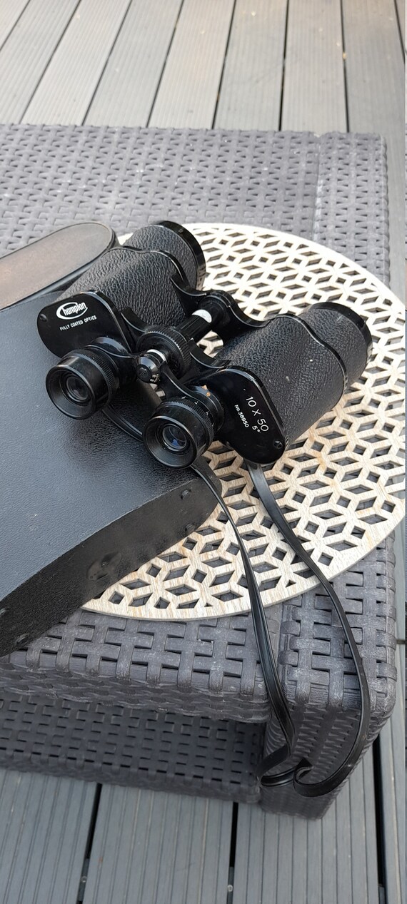Pathescope De Luxe 10 X 50 Field 5.5 Binoculars And Carry Case | UK