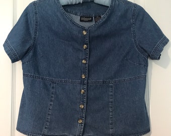 rebecca malone elastic waist jeans