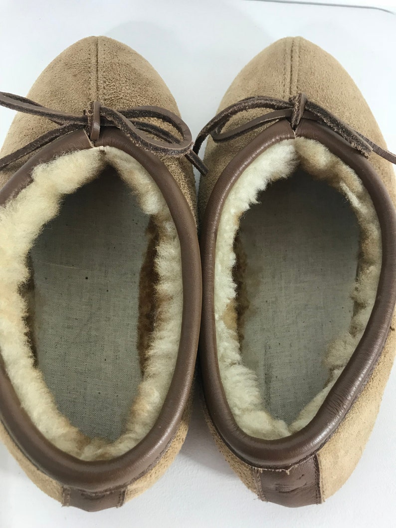 Vintage House Shoes New Size 5 Acorn Slippers Women's Tan - Etsy