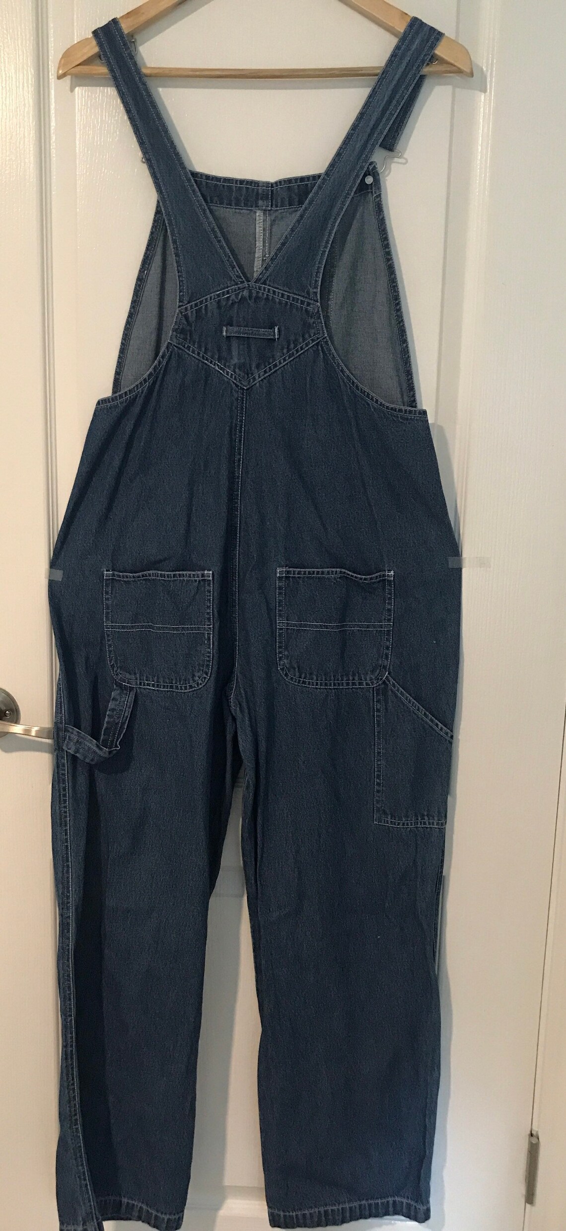 Girls Bib Overalls Blue Jean Denim Size 14 by Kuntry Etsy