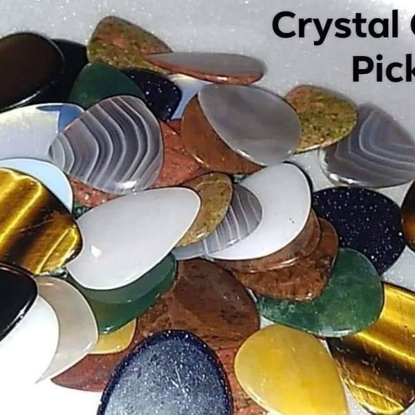 Assorted Crystal Guitar Picks