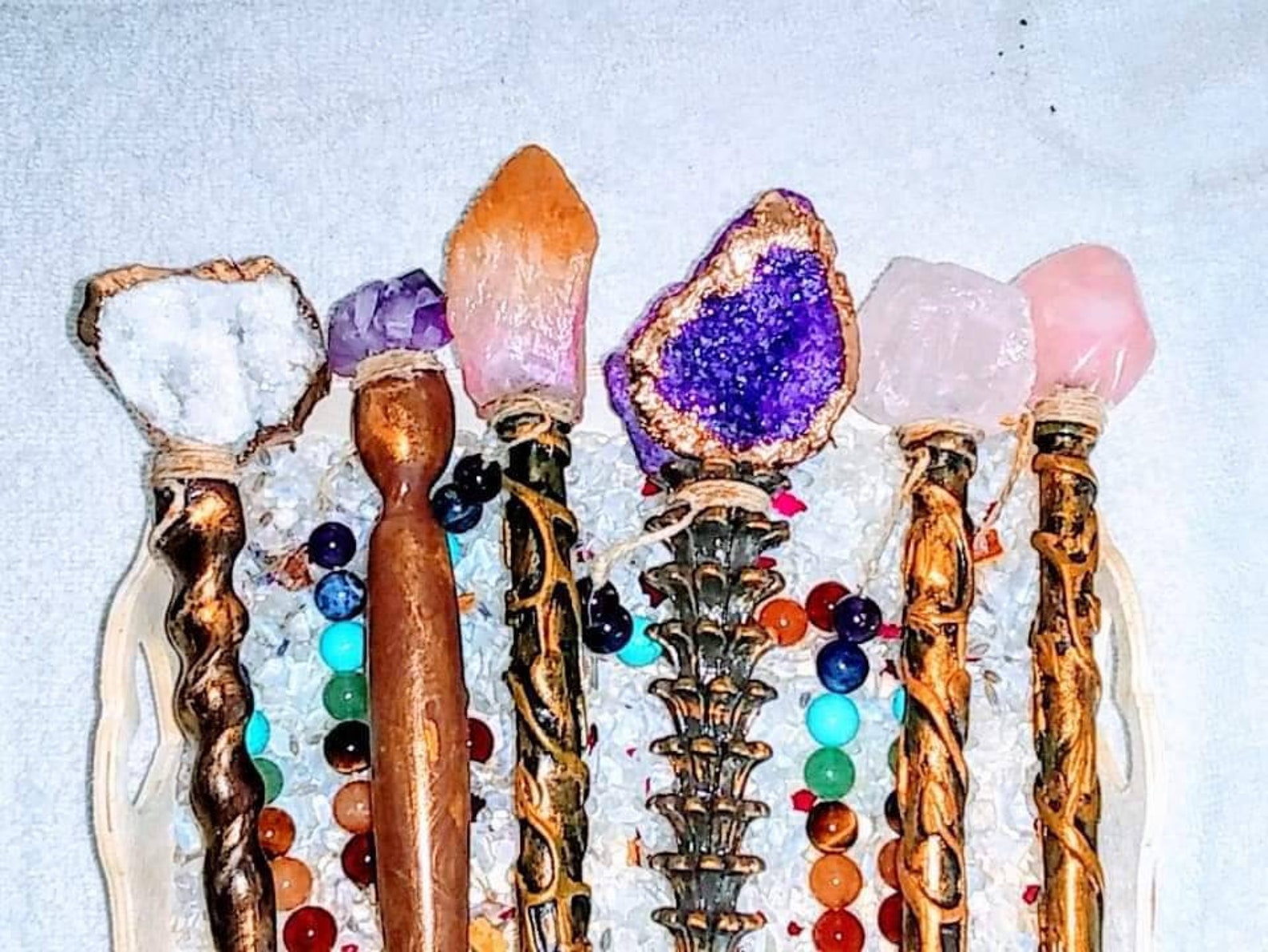 Assorted Crystal Wands Etsy