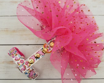 Frettenharnes met rok en leibandset. Roze frettenjurk. Tutu rok harnas voor fret.