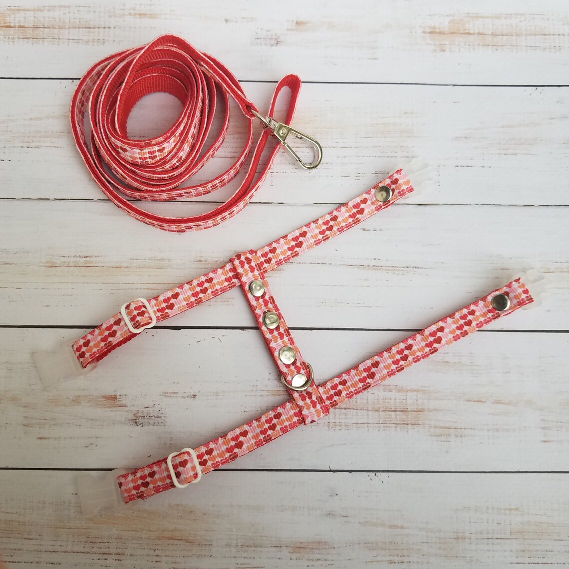 Ferret Harness and Leash Set. Red Heart Leash for Ferret and Etsy