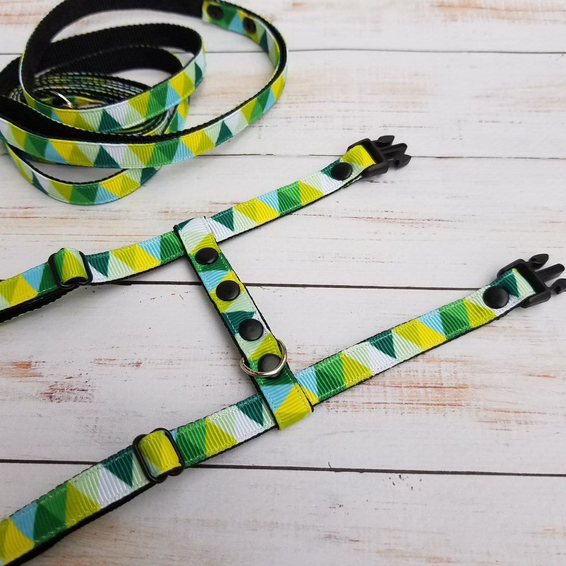 Ferret Harness and Leash Set. Green Harness.triangular Series. Etsy
