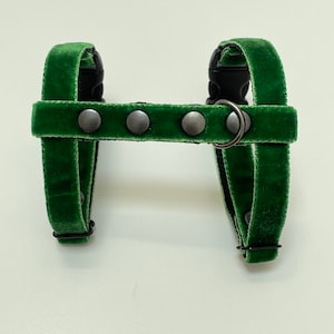 Velvet green grass ferret harness