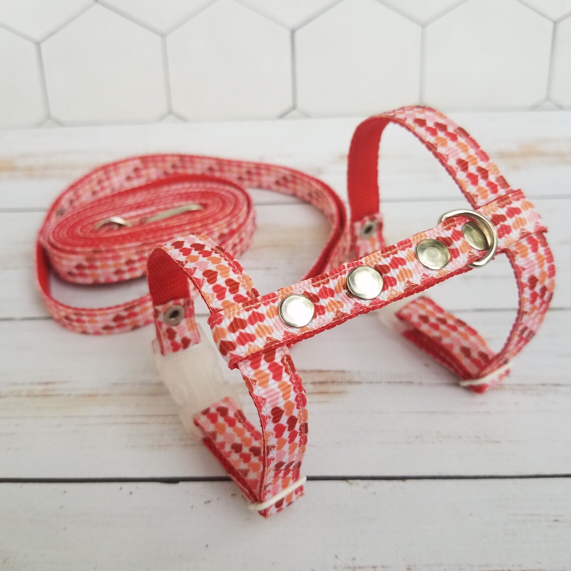 Ferret Harness and Leash Set. Red Heart Leash for Ferret and Etsy