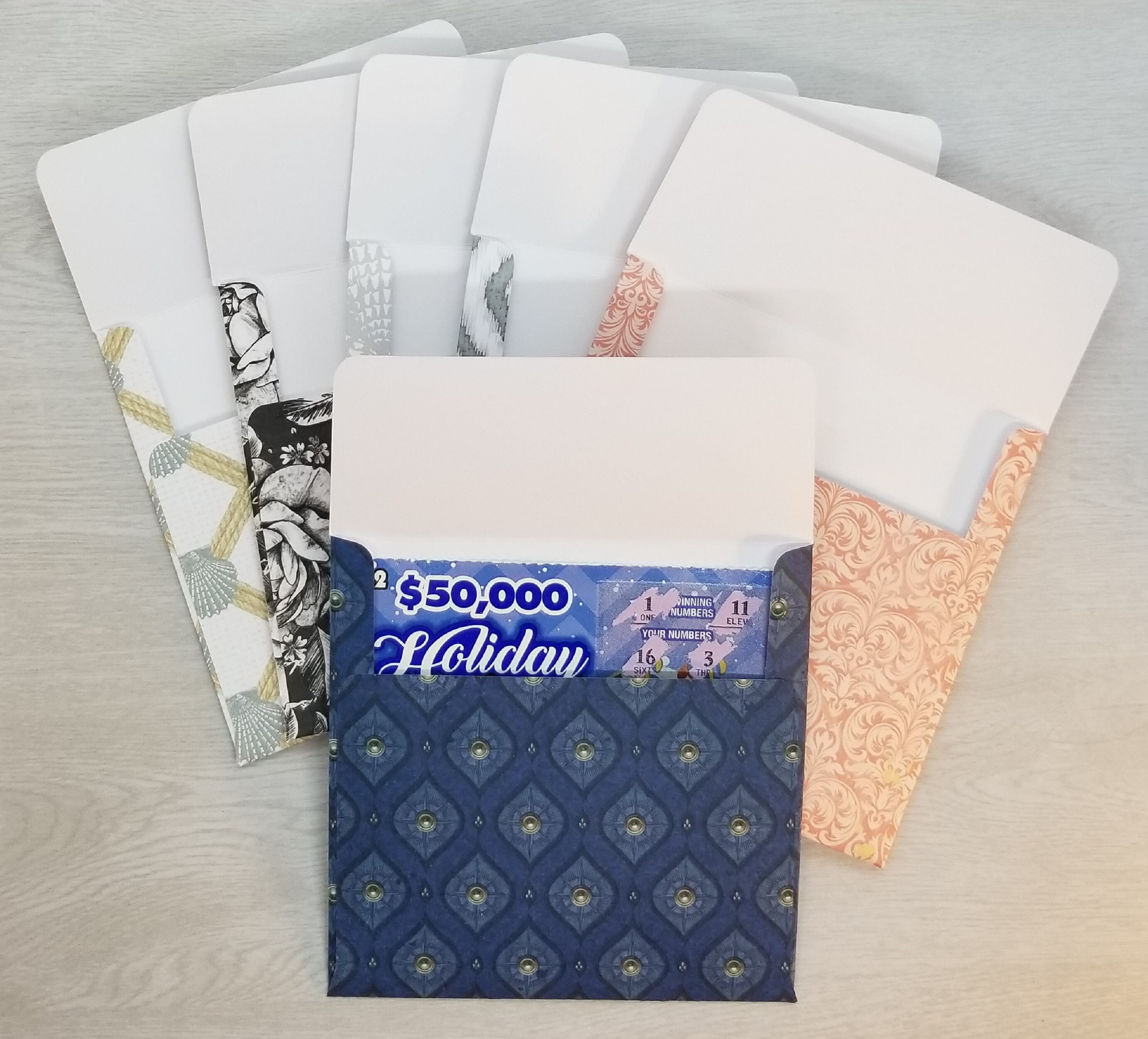 Handmade Lottery Scratcher Ticket Envelopes Mini Envelopes Etsy