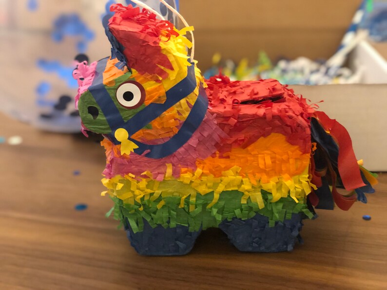 Birthday Box Gift for Her Colorfull Donkey Mini Pinata Party in A Box Quarantine Gift Quarantine Birthday Gift for Girls Gift for Boys