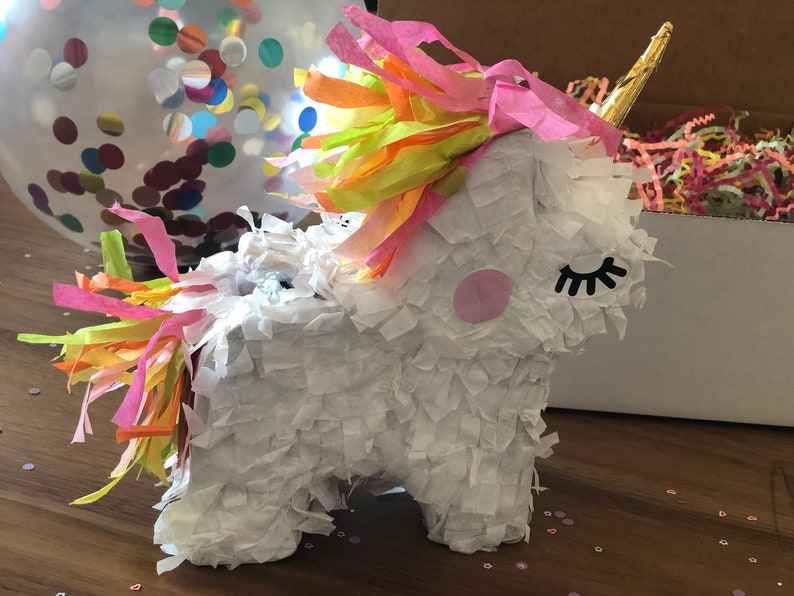Unicorn Mini Piñata Party in a Box Friend Gift Box Etsy