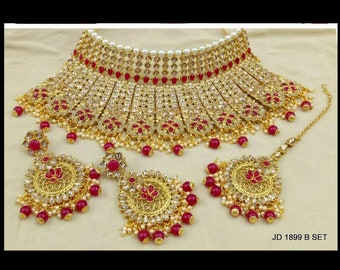 Indian Traditional jewellery sets, Gold Plated, Kundan Jewelry, Stone Jewelry, Bollywood Fashion Jewelry Ethnic Gift For Her