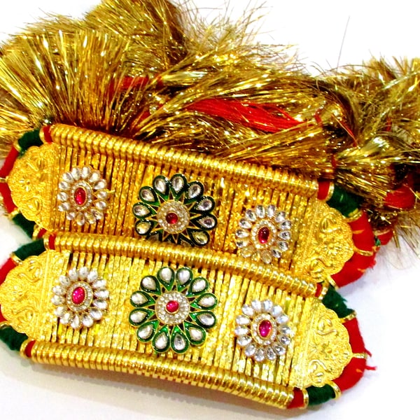 Handmade Indian traditional Royal Rajputi Bajuband / Armlet / Arm cuff / Armband Rajsthani ethnic jewelry Gift For Her
