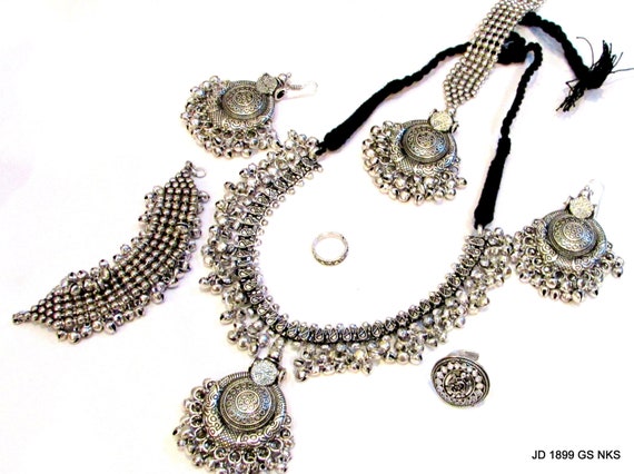 Indian Ethnic Tribal Boho Designer Necklace Bohemian Jewelry Combo