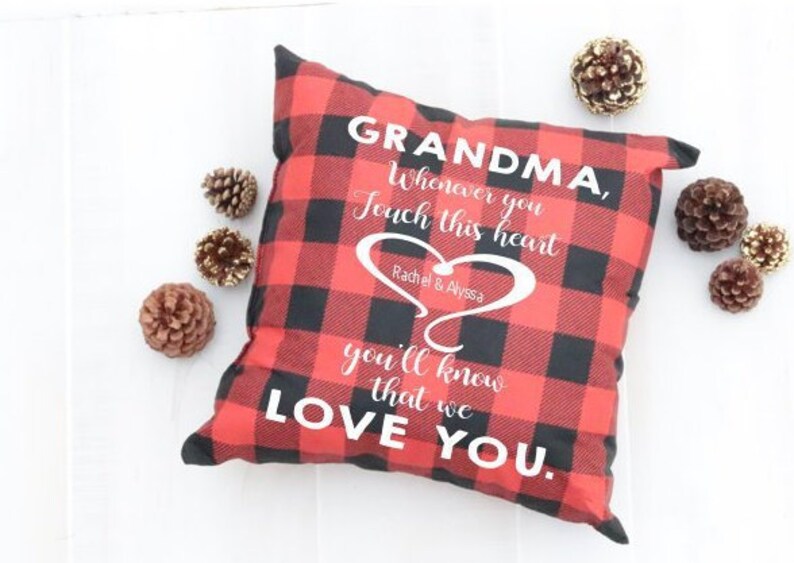 Download Grandma when you touch this heart personalized pillow svg ...