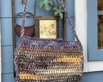 Handmade Crochet Jute Boho Shoulder Bag