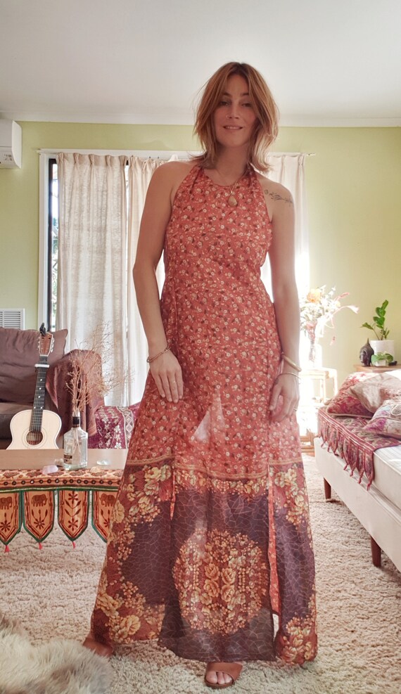 saree maxi dress