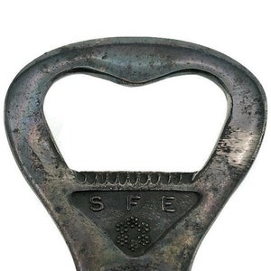 Zilveren (?) Kroonaftrekker met SFE-embleem