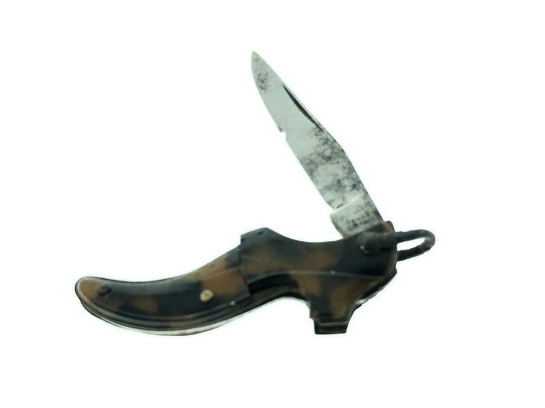 ウェルトナイフ Solingen ドイツ 靴工具 アンティーク Rare German Antique Miniature Knife in the Shape of a Ladies
