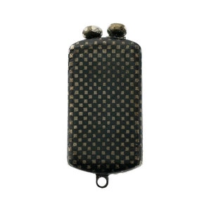 Victorian Attractive Miniature Checkerboard Cigar / Cigarillo Cutter