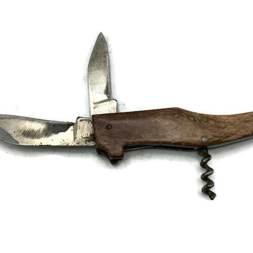 Very old pocket knife with corkscrew in shops the shape of a shoe