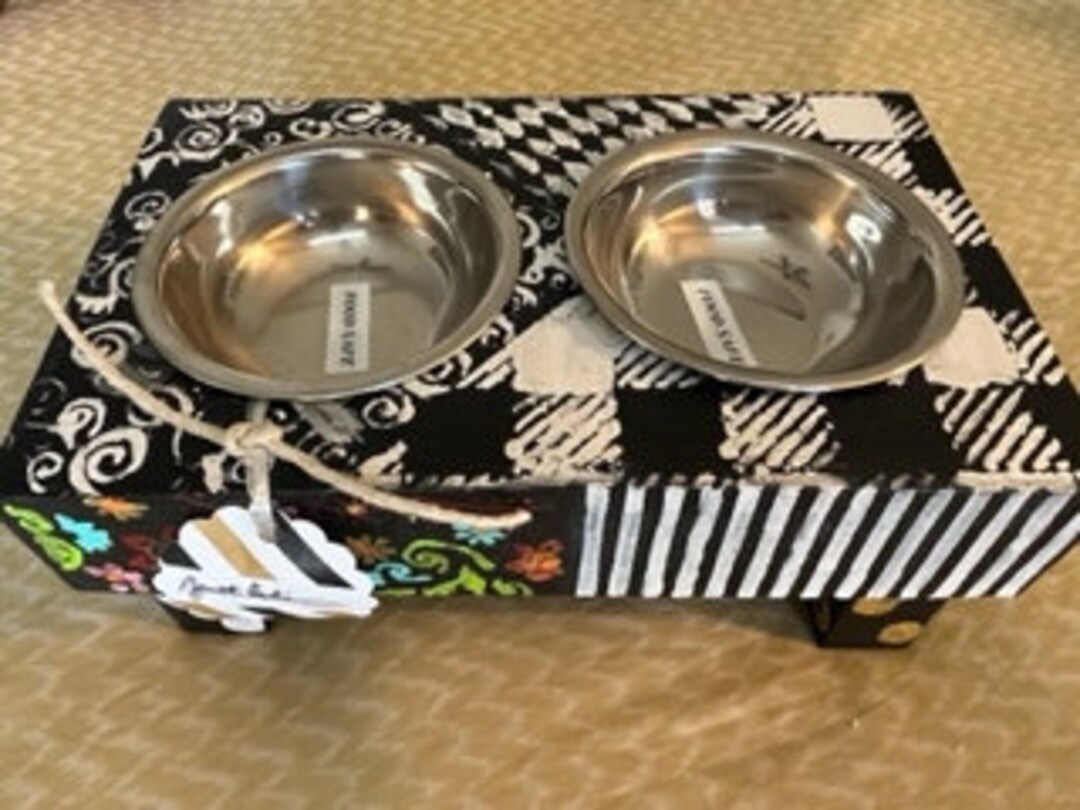 Pet Feeding Stand Etsy