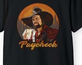 Vintage Johnny Paycheck T-shirt Country Music outlaw biker T-shirt support outlaws gang motorcycle retro sturgis harley triumph chopper ride
