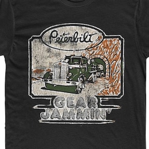 Vintage Peterbilt Trucker Truckstop T-shirt retro old school trucking 18-wheeler USA road king highway distressed outlaw