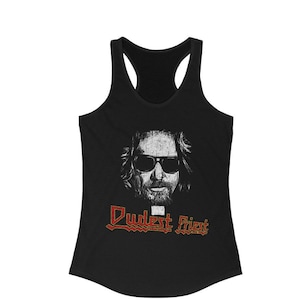 Dudest Priest Women&#39;s Racerback Tank Judas Rock Music girls tanktop Summer Beach Concert Band Dude Abides