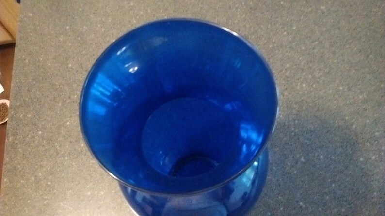 Very Pretty Cobalt Vase 11 inch Tall