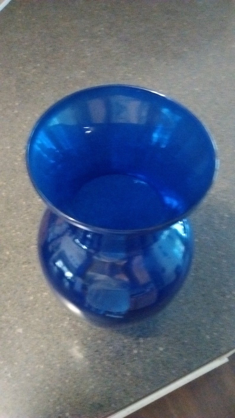 Very Pretty Cobalt Vase 11 inch Tall