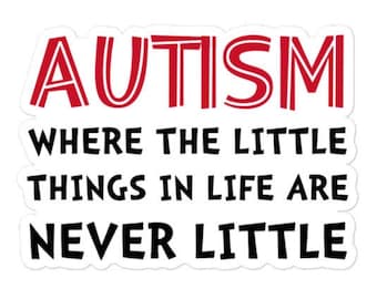 Autism - the little things sticker - Diversely Human - Autism sticker - Autism acceptance - Autism awareness - autism vinyl car sticker
