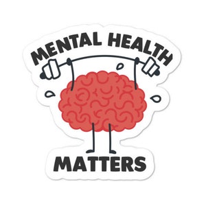 Mental Health Matters Aufkleber - psychische Gesundheit Bewusstsein Vinyl Auto-Aufkleber