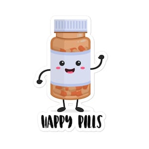 Happy Pills Sticker - Mental Health Awareness - psychische Krankheit - Depression Sticker