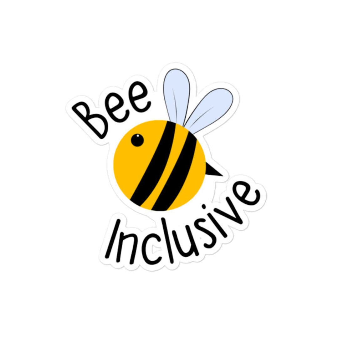 Bee Inclusive Sticker - Diversely Human - Disability Sticker ...