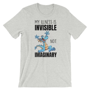 My illness is invisible not imaginary T-Shirt - Diversely Human - Invisible Illness - Invisible Disability - Disability awareness shirt