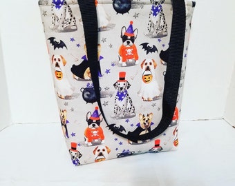 Halloween Market Tote - Reusable Bags with Handles - Eco-Friendly Market Tote Bag, Christmas Bag, Holiday Purse