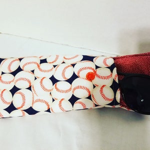 Custodia per accessori da baseball, Custodia per telefono in tessuto, Custodia morbida, Custodia per occhiali da vista, Porta occhiali da sole, Custodia per occhiali, Regalo di Natale