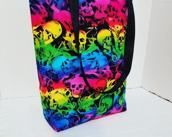 Halloween Market Tote - Reusable Bags with Handles - Eco-Friendly Market Tote Bag, Christmas Bag, Holiday Purse