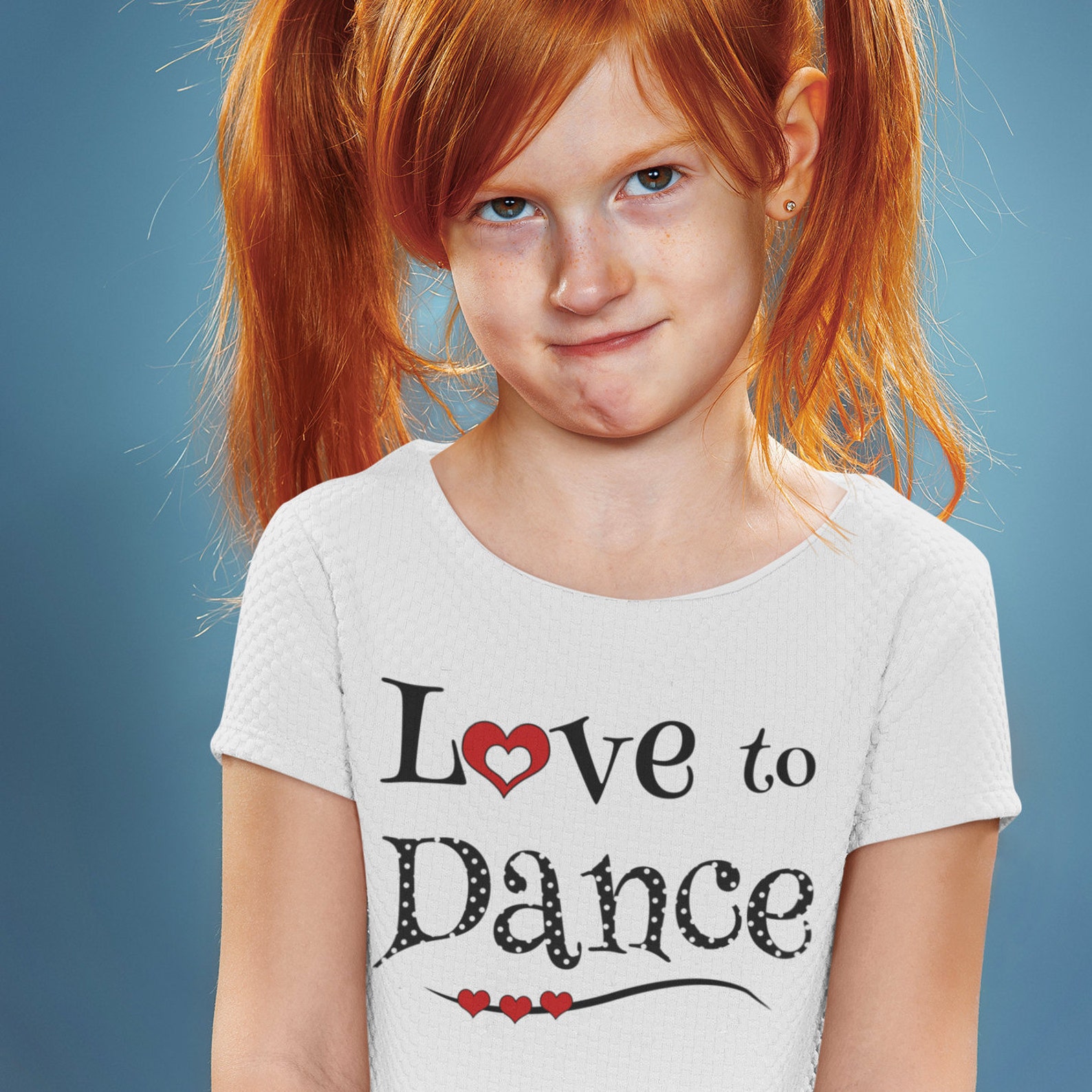 Girls Love to Dance Shirt Cute Dance Recital Gift Graphic Tee for