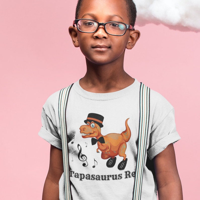 Boys Tap Dance Shirt Tap Dancing Dinosaur Tshirt Dance Etsy