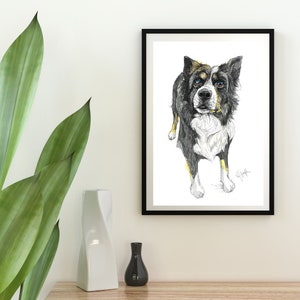Is het etenstijd? Collie-afdruk