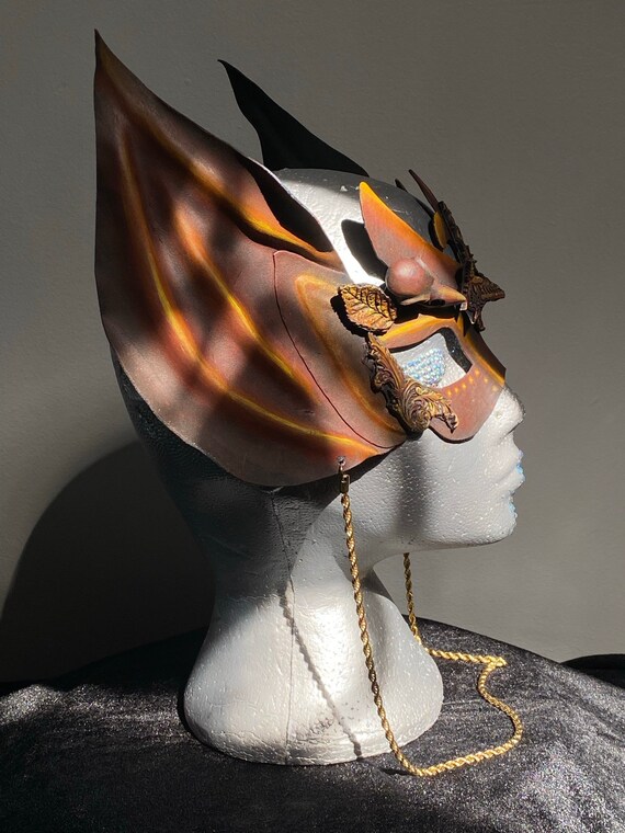 Red Fairy Mask - Etsy