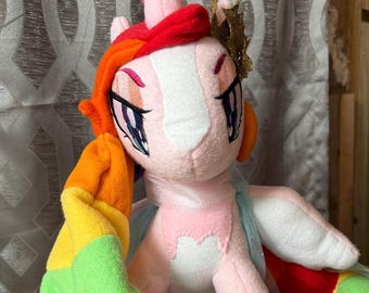 MLP Pony Plushie Adopt! - Comes with Character Art & Rights - *Iridescent Heart*