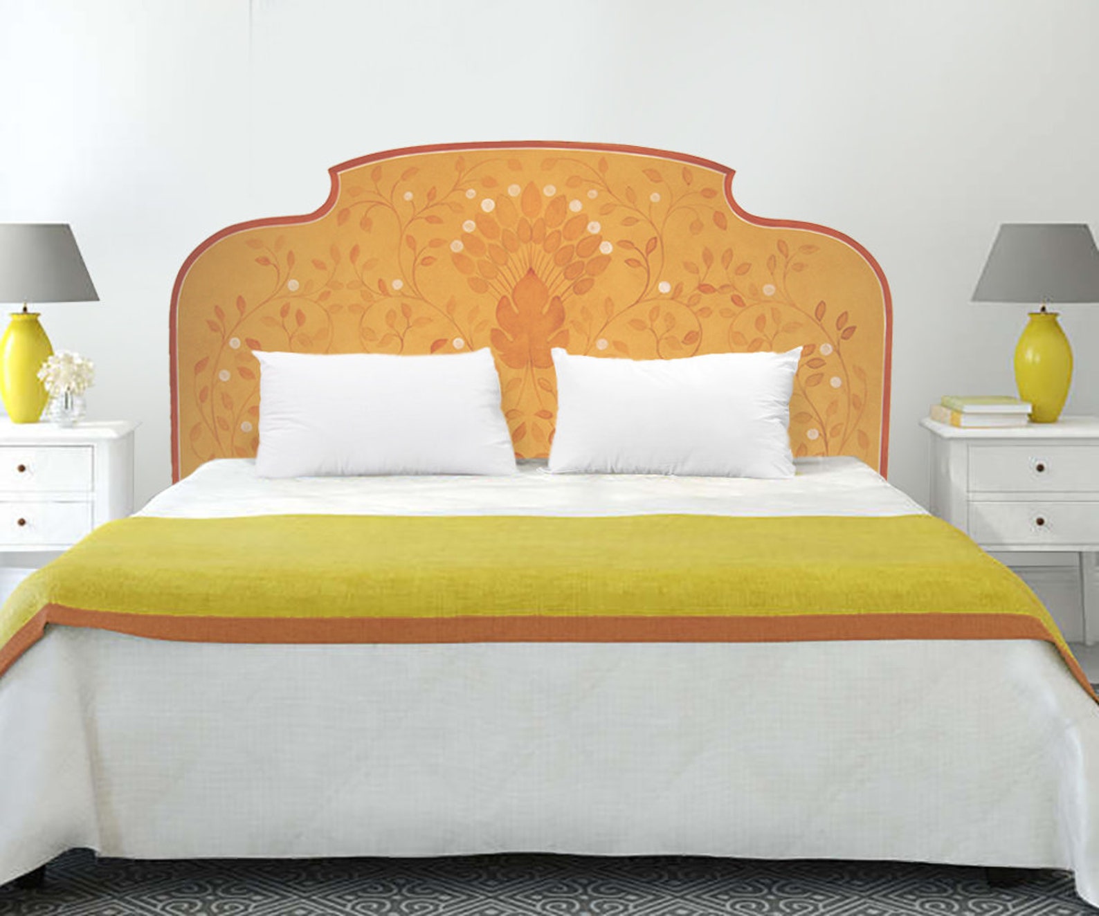 Headboard in Art Nouveau Style Etsy