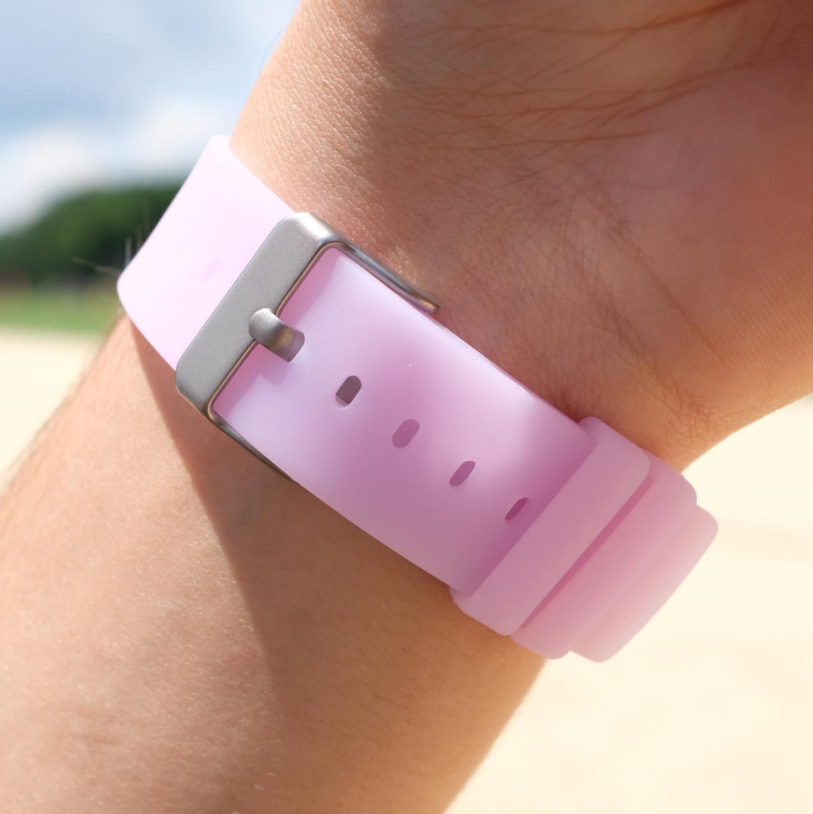 Silicone Gizmo Watch Band With Quick Release Pins Made for the Verizon