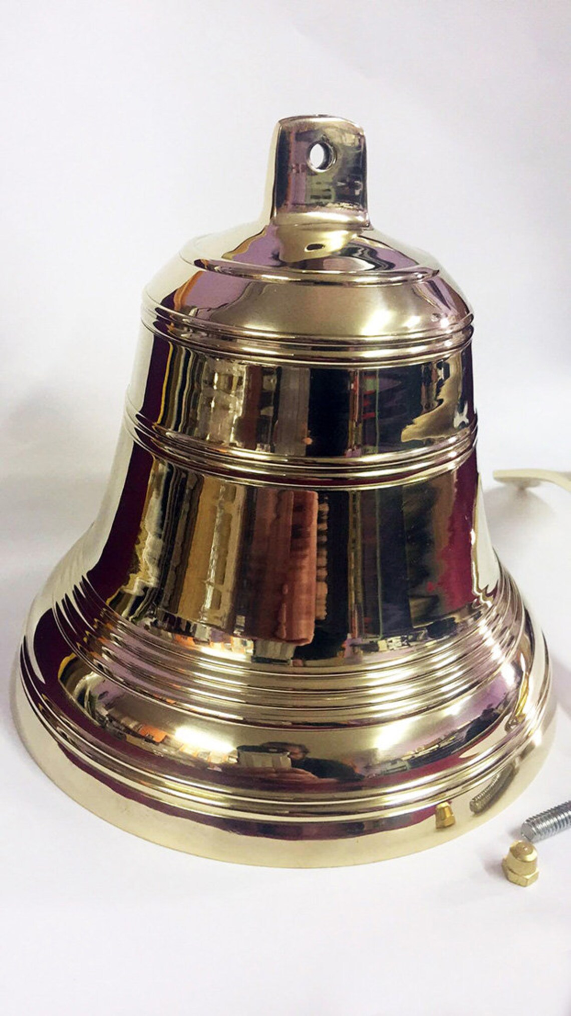 Decorative Bell Solid Brass Ship's Bell Ship's Etsy