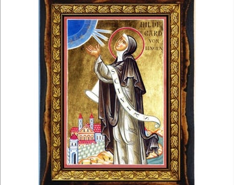 Hildegard of Bingen - Saint Hildegard - Sancta Hildegardis - Sainte Hildegarde - Santa Hildegarda - Santa Ildegarda - Sancta Hildegardis