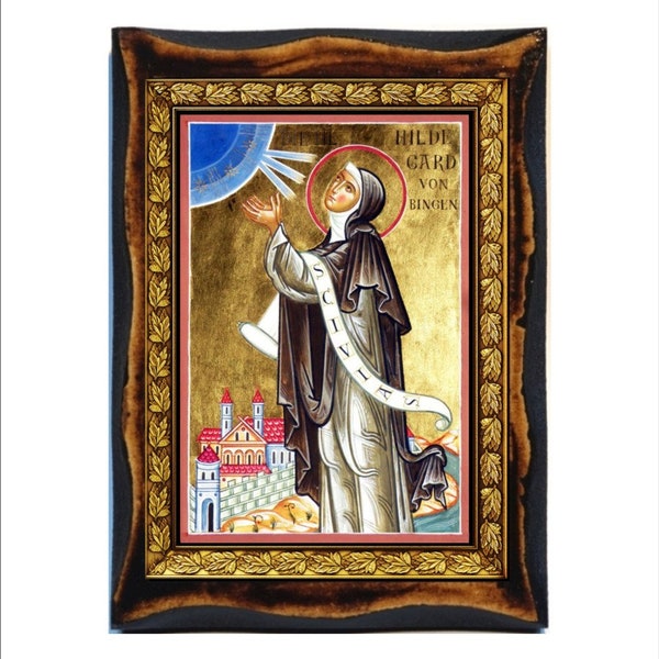 Hildegard of Bingen Icon - Etsy