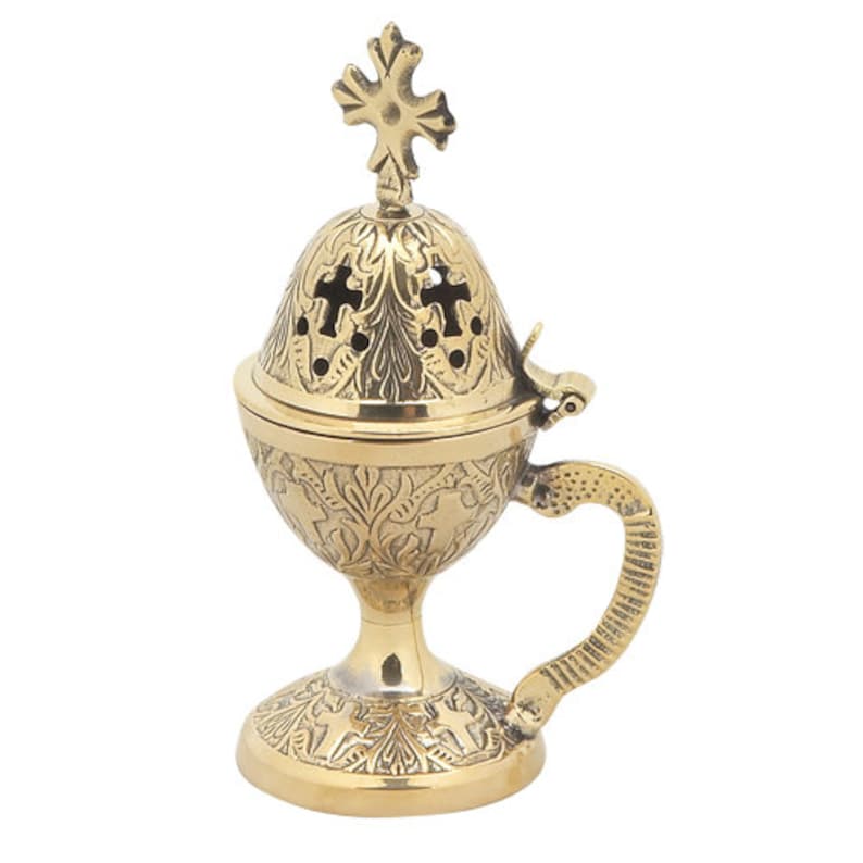 Gold Incense Burner Censer Perfume Burner Gold Thurible Etsy