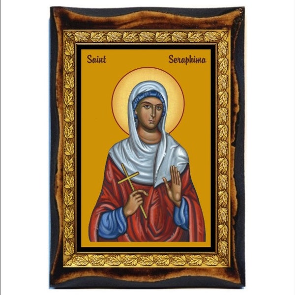 Virgin Martyr Seraphima of Antioch - Saint Serapia - Saint Serafina - Saint Seraphima - Sainte Serafina - Santa Seraphima - Swieta Serapia